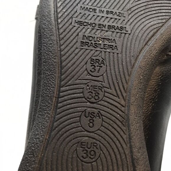 Malu Nettar Bejeweled Horse Bit Mule Womens 8 Black Leather Slip On Comfort Clog - Picture 9 of 11